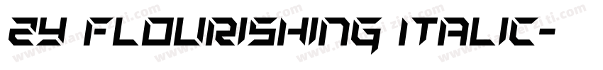 ZY Flourishing Italic字体转换